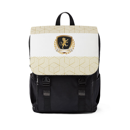 White Gold Casual Shoulder Backpack