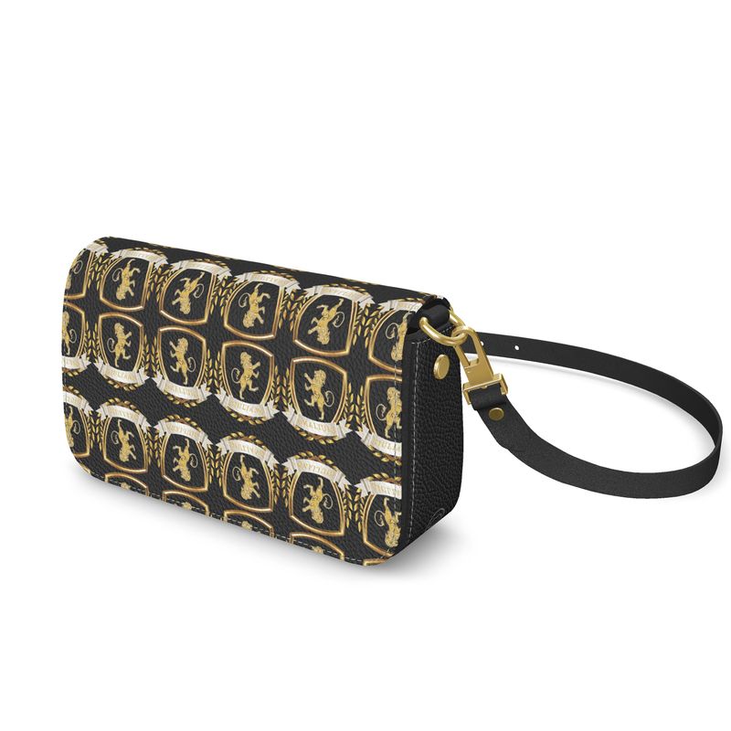 Giuliano Designer Leather Foldover Crossbody Bag