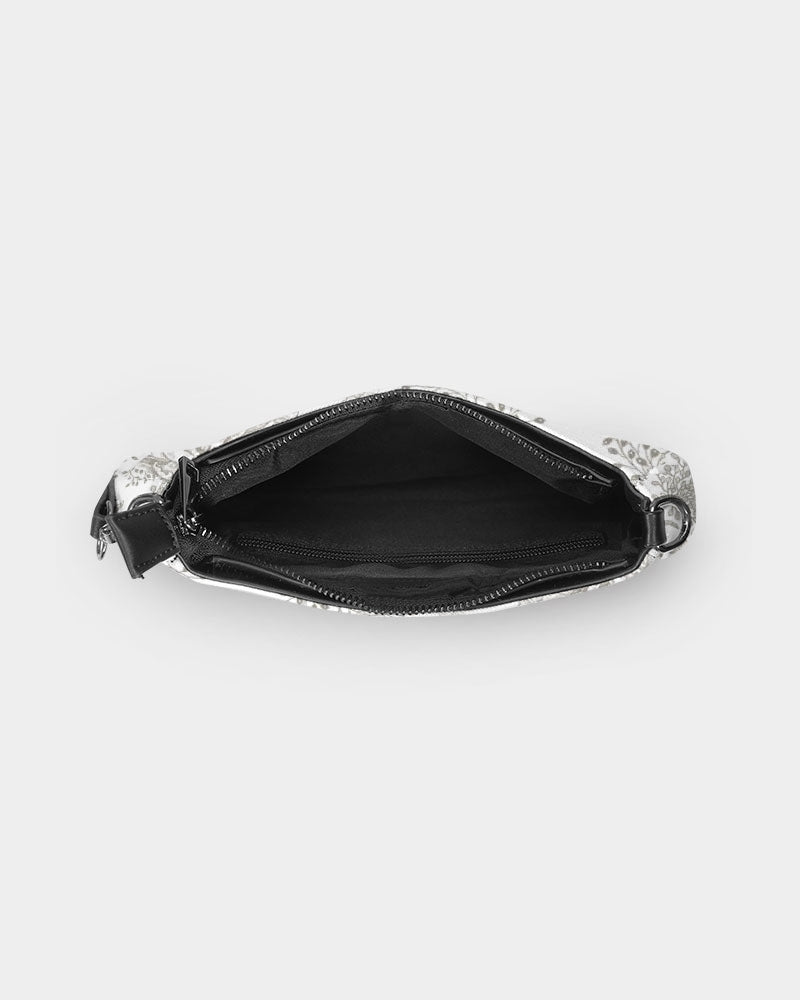 Winter Rose Petite Canvas Pouch