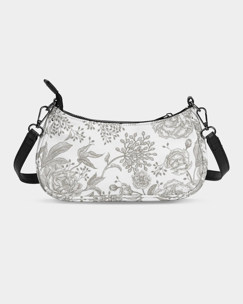 Winter Rose Petite Canvas Pouch