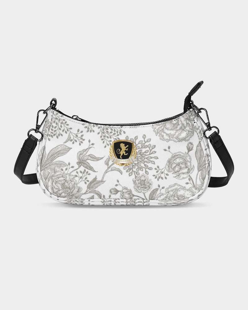 Winter Rose Petite Canvas Pouch