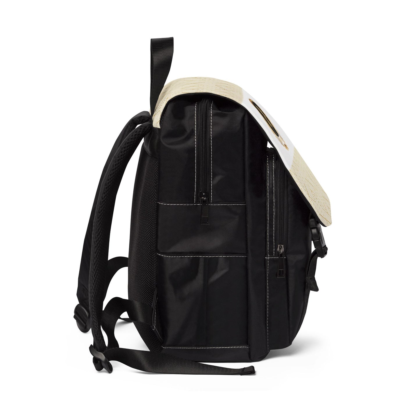 White Gold Casual Shoulder Backpack