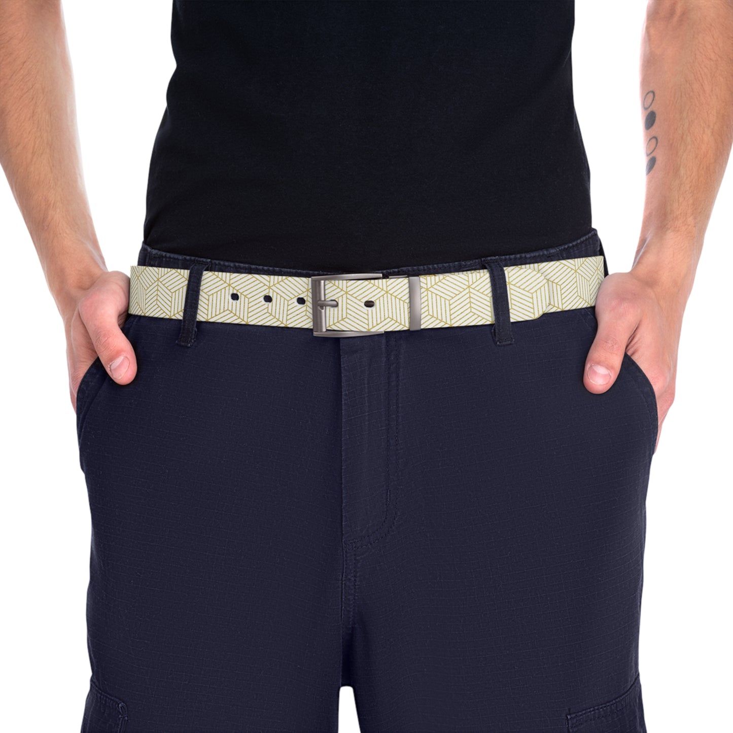 White Gold Thermoplastic Polyurethane Belt