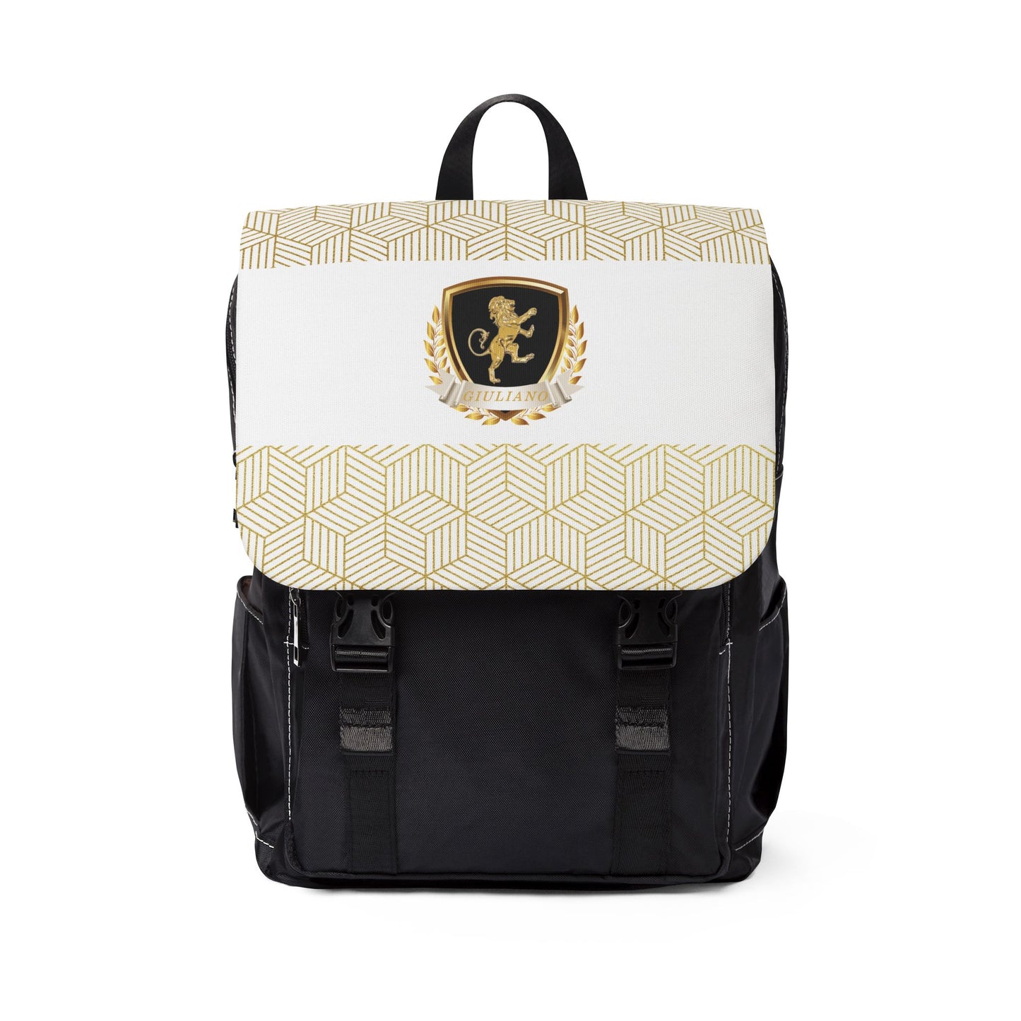 White Gold Casual Shoulder Backpack