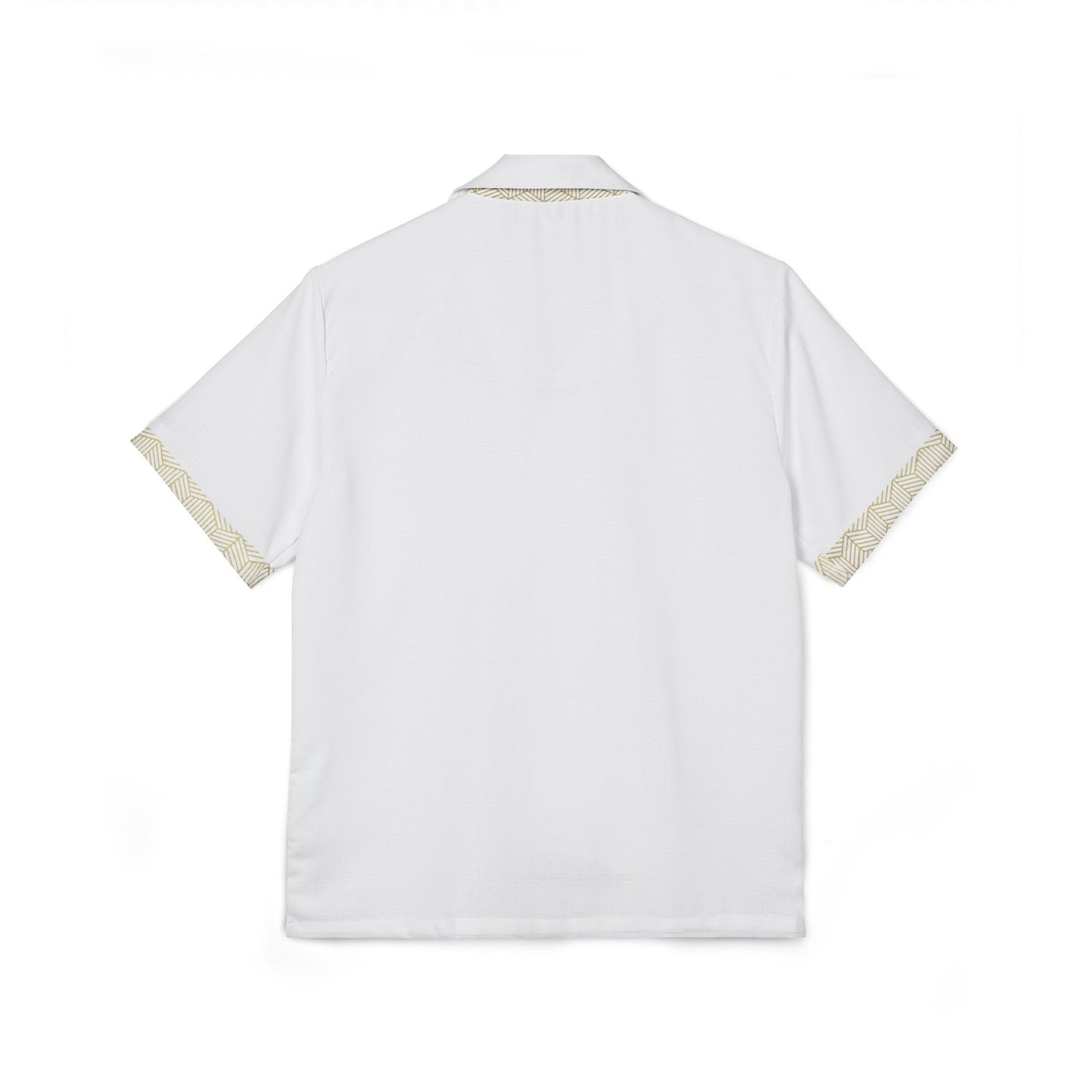 White Gold Button Up Short Sleeve Shirt