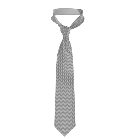 Handmade Grey Silk Necktie