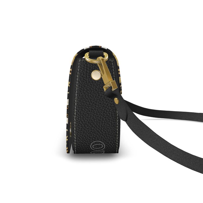 Giuliano Designer Leather Foldover Crossbody Bag