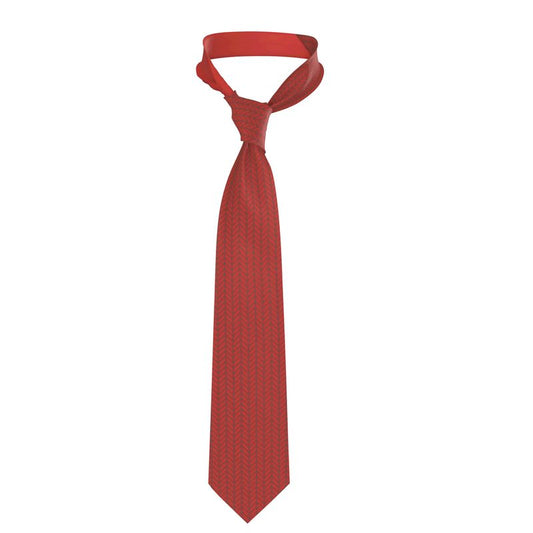 Handmade Red Silk Necktie
