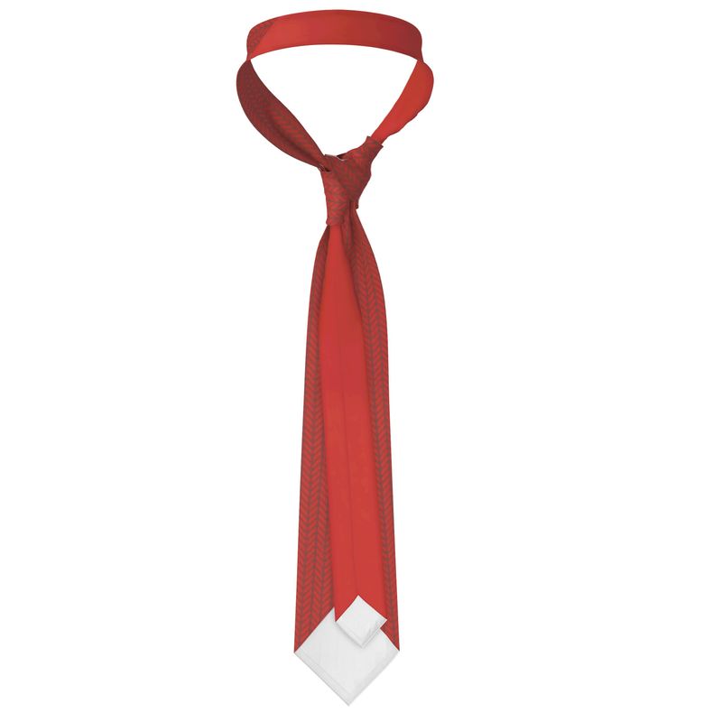 Handmade Red Silk Necktie