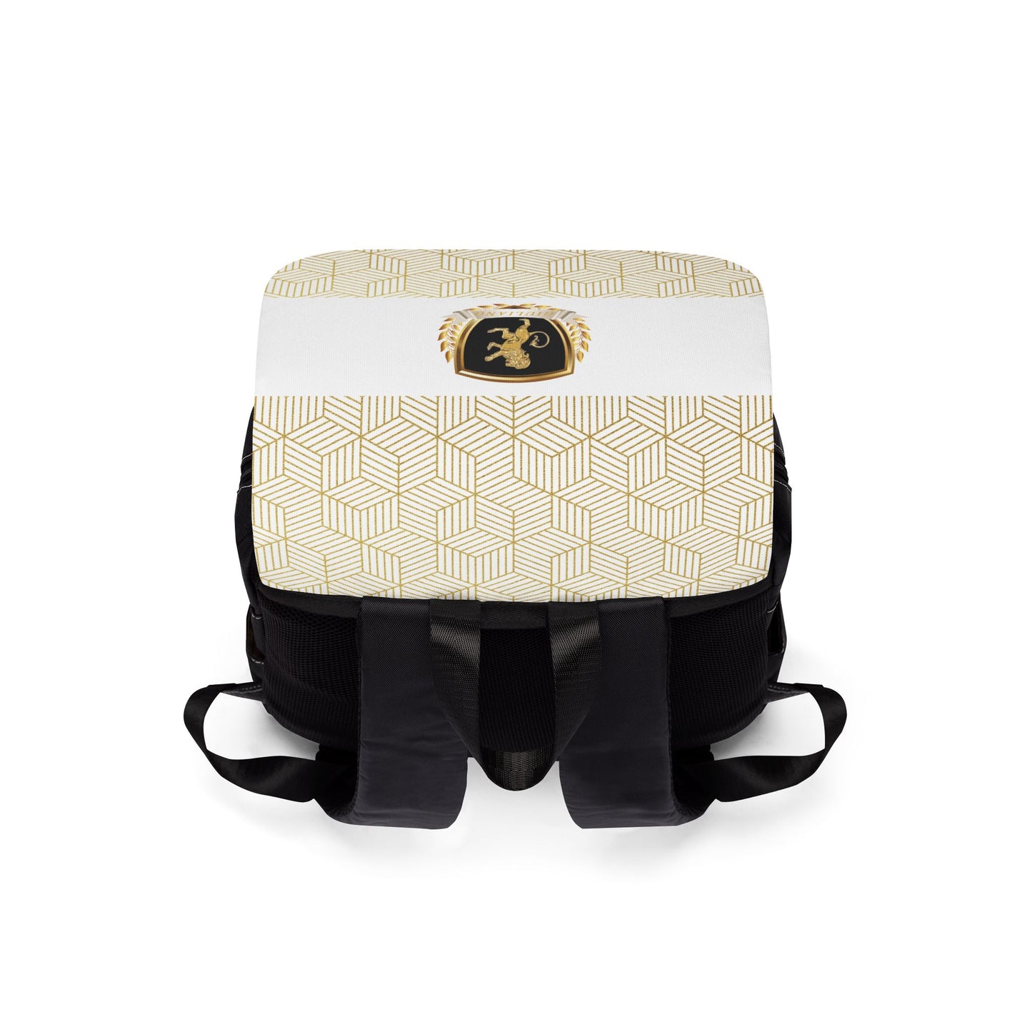 White Gold Casual Shoulder Backpack