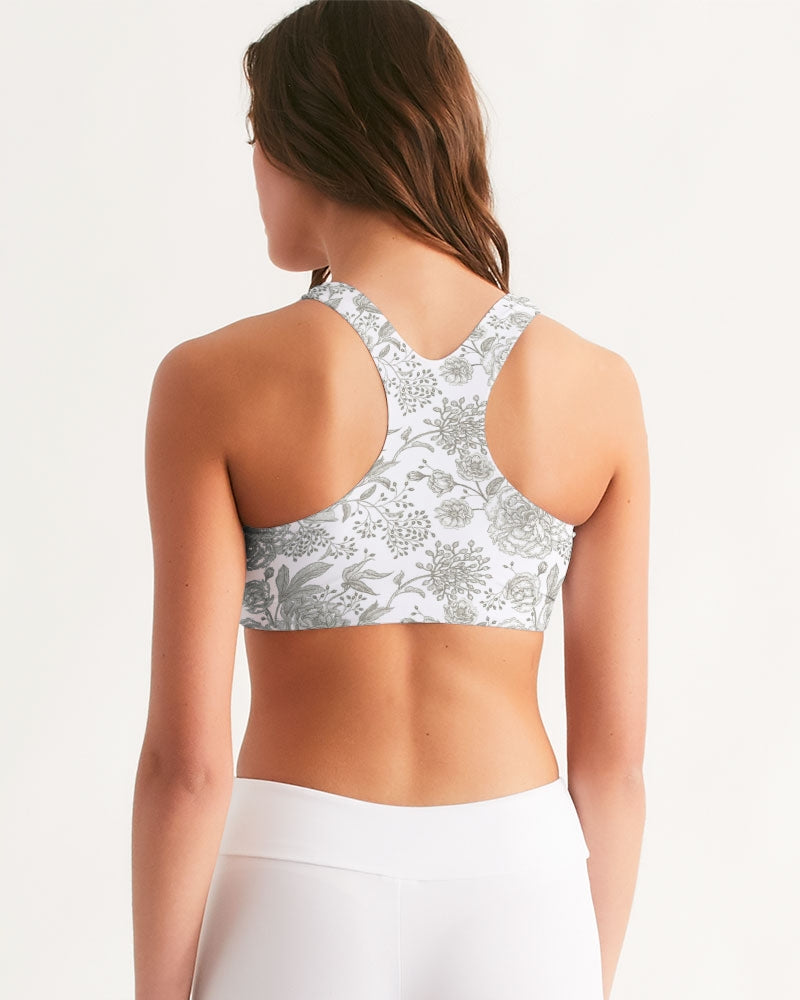 Winter Rose Seamless Sports Bra